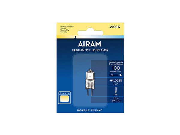 Airam Halogenlamppu G4 10 W 2700 K