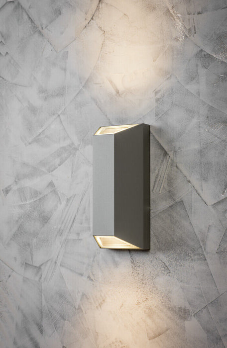 Sala seinävalaisin 2-os IP44 harmaa