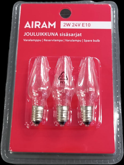 Airam varalamppu 2W 24V E10