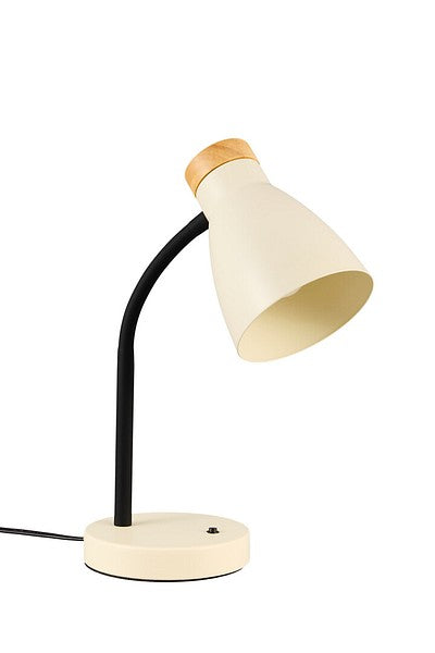 Airam Anoom pöytävalaisin E27 beige/puu