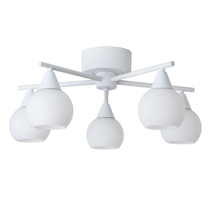 Kattovalaisin FocusLight KIIRA 5-osa Ø50cm, valkoinen