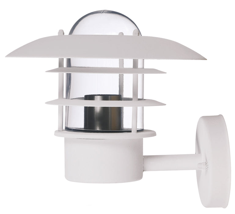 Seinävalaisin RAHOLA E27 IP44  valkoinen