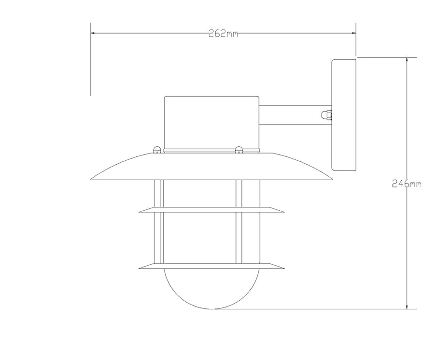 Seinävalaisin RAHOLA E27 IP44 antrasiitti   IP 44