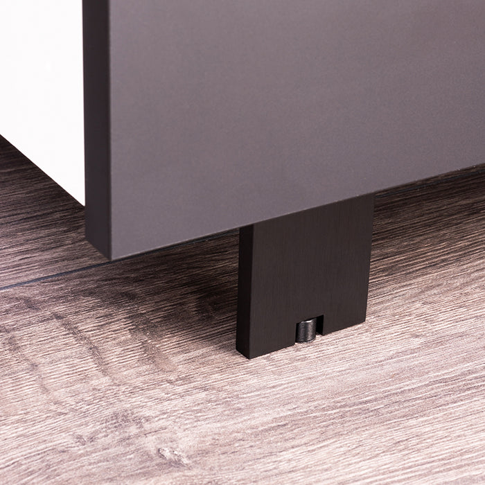 KALUSTEJALKA FONDA HARJ.MUSTA100