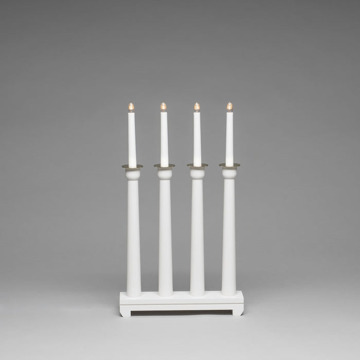 Konstsmide  valkoinen 4-osainen kynttelikkö 3975-210