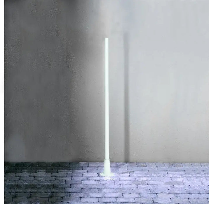 Pegasus valaisinpylväs konstsmide valkoinen