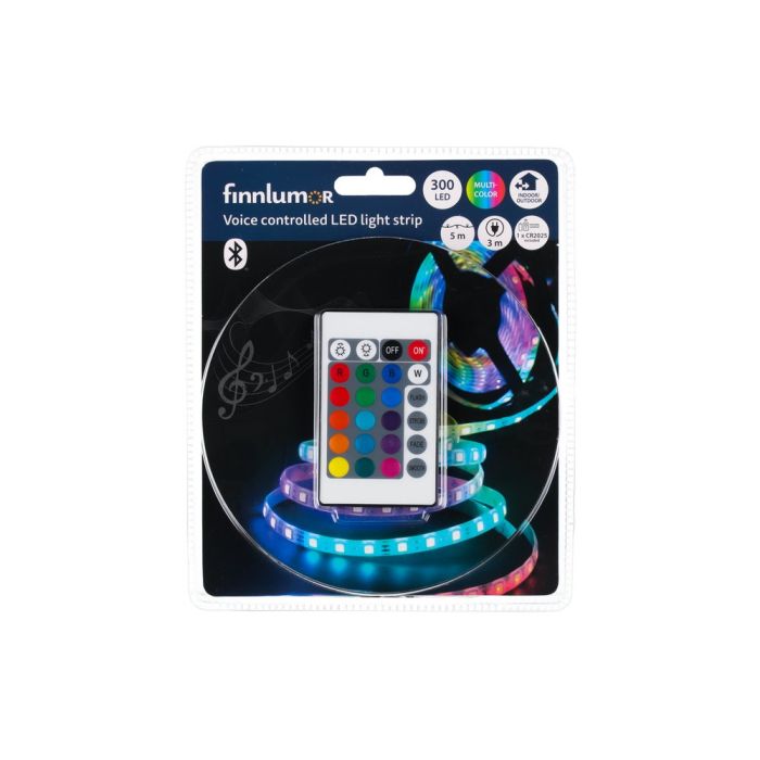 LED-nauha 5 m RGB ääniohjattava