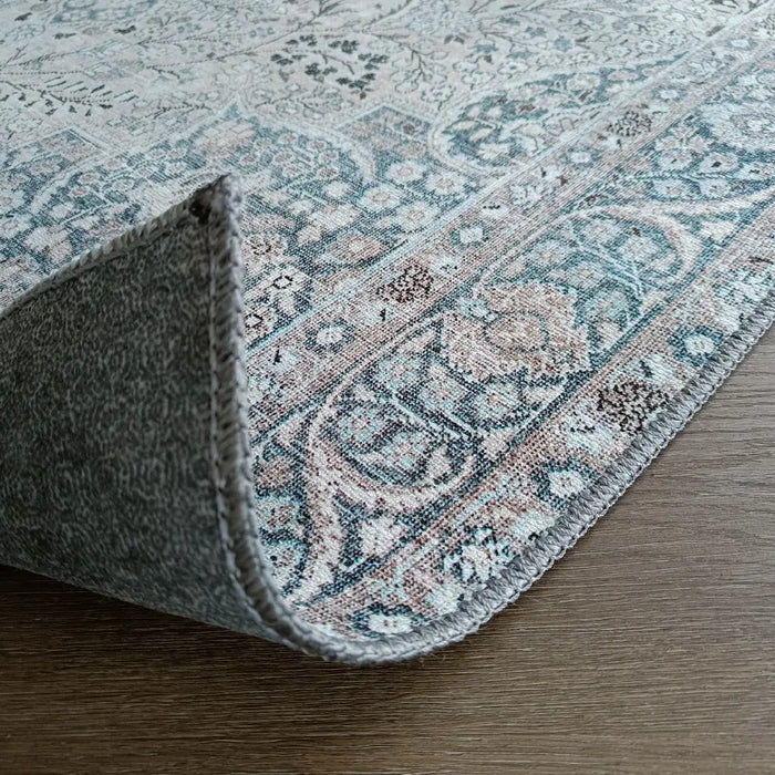 Cecilia matto 200x 290 cm beige/vaalean sininen