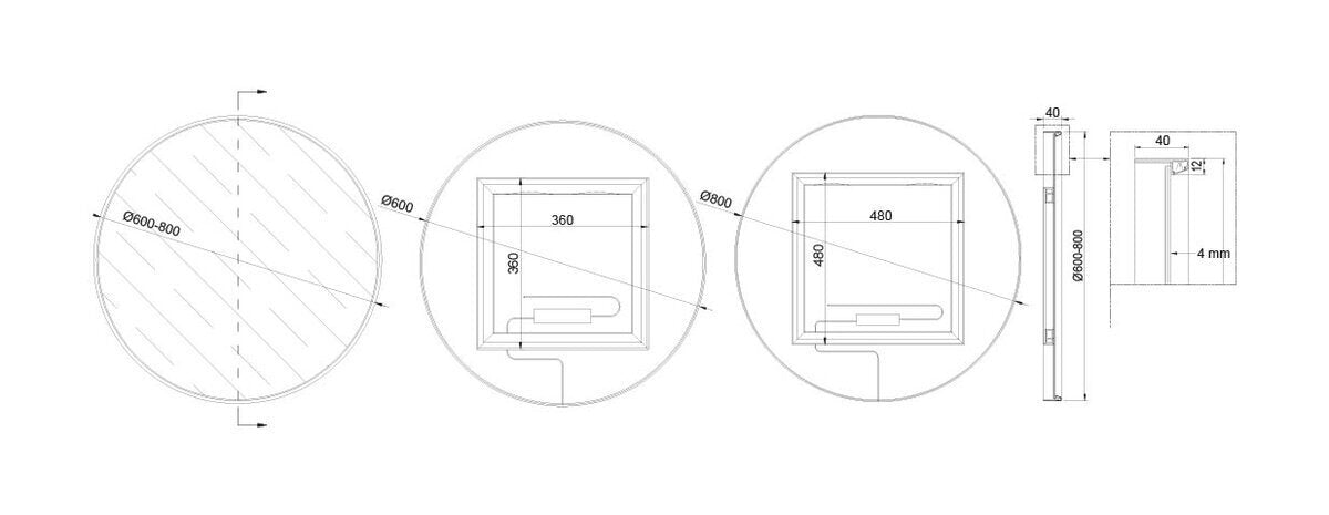 Valopeili RiflessoTondo 80 cm IP 44