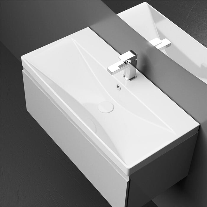 Sempre Kivikuituallas  Kiiltävä valkoinen sisältää putkiston