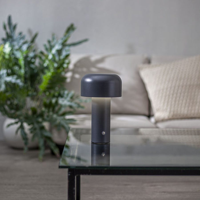 Bobby ladattava pöytävalaisin harmaa