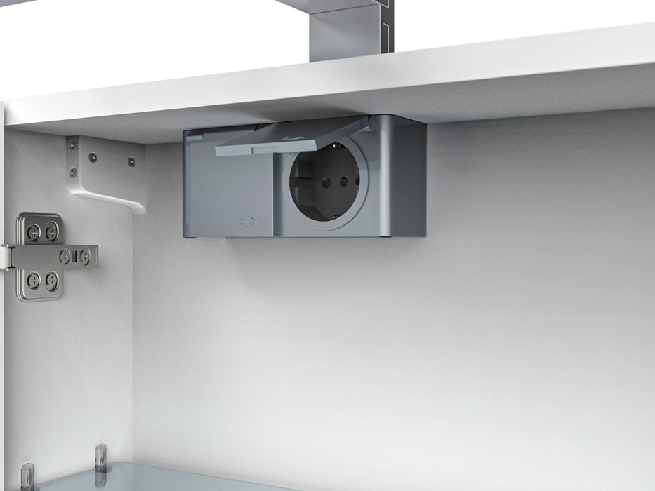 Bianco peilikaappi 60 cm valolla ja tuplapistorasialla