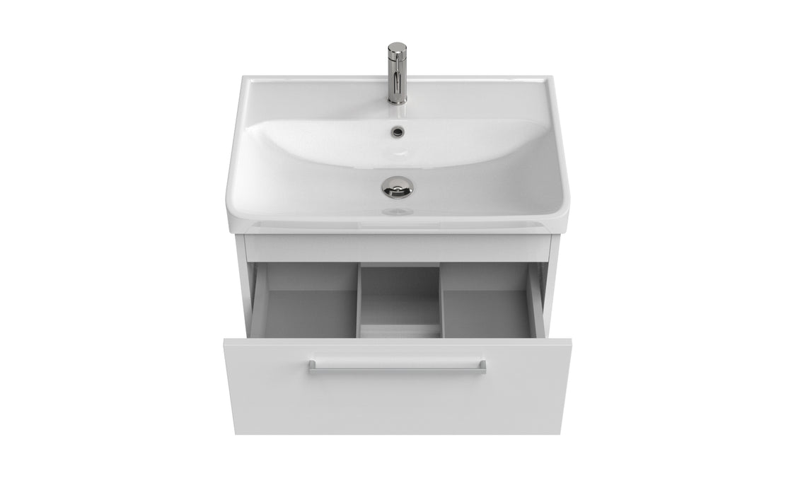 Bianco Allaskaappi vetolaatikolla 50 cm