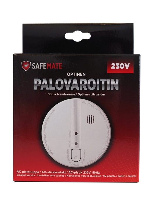 SafeMate Palovaroitin optinen 230V sarjaankytkettävä