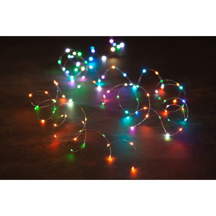 Valosarja USB  5 metriä 100 microLED   kauko-ohjattava