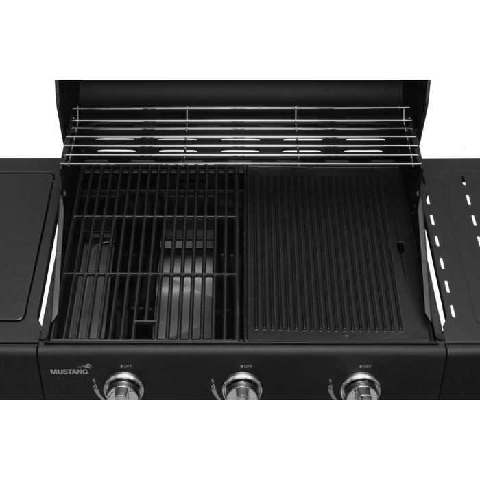 Kaasugrilli Kingsville 3+1 Black