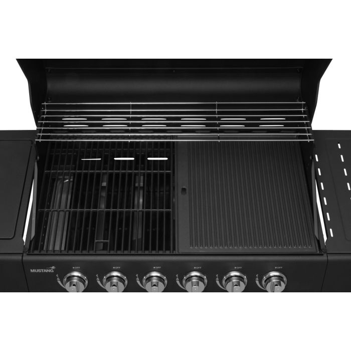 Kaasugrilli Kingsville 6+1 Black