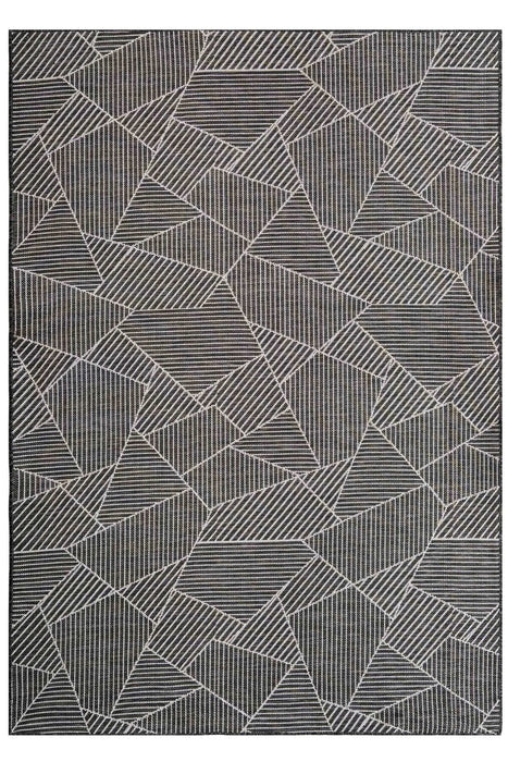 Ventura sileäksikudottu keskilattiamatto 160 x 226 cm musta