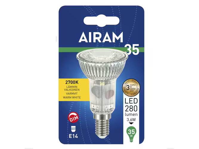 Airam Himmennettävä  kohdelamppu R50 E14   3,6 W 2700K