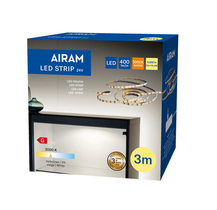 LED Strip  Valonauha 24V IP20 4,8W/m 830   3m