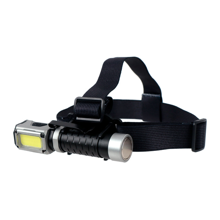 Berg Otsalamppu ladattava 1500lm + COB UV-valo