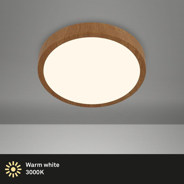 Runa plafondi 16w led 28cm puukuvioitu