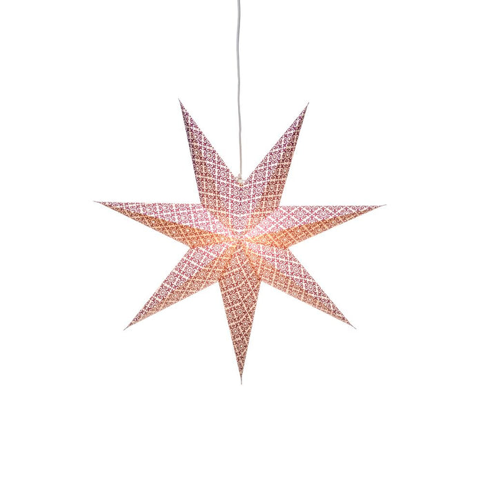 Kuviollinen paperitähti 60 cm
