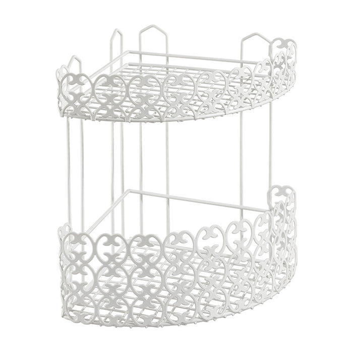 Suihkuhylly 2-tasoinen kulma Florenz Metaltex