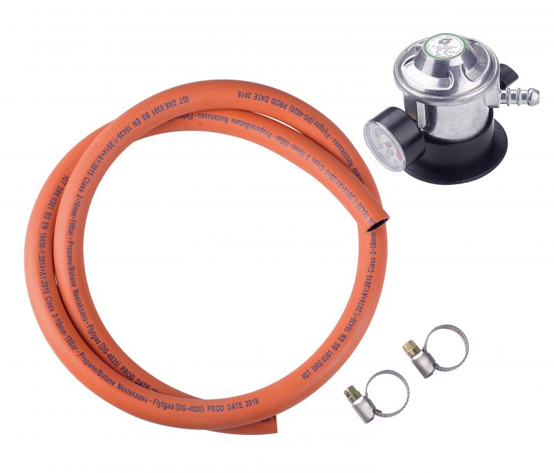 Lucifer Matalapainesäädin 30mBar manometri-mittarilla