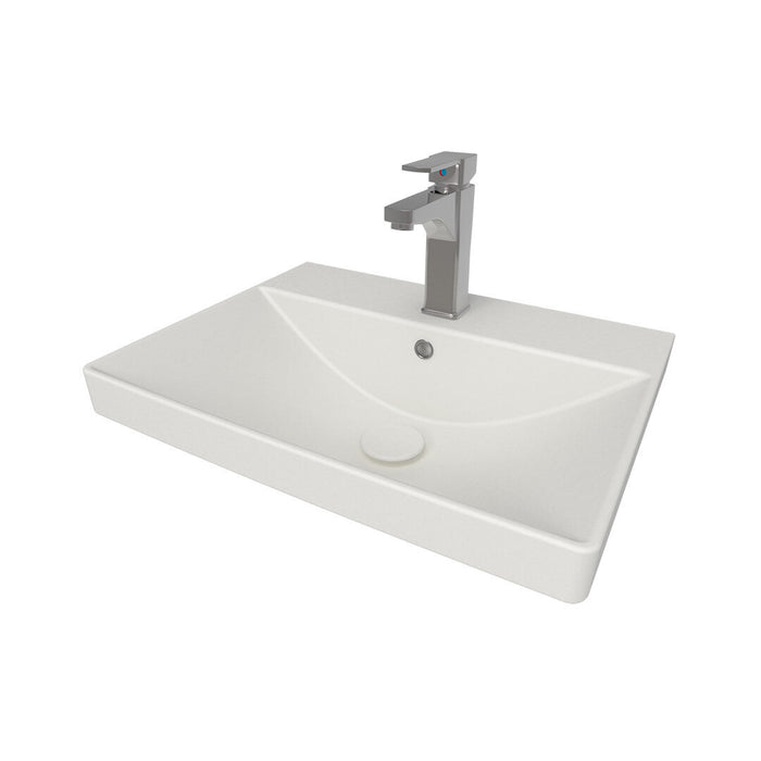 Sempre Kivikuituallas  Kiiltävä valkoinen sisältää putkiston