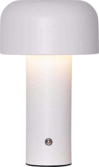 Bobby ladattava pöytävalaisin valkoinen