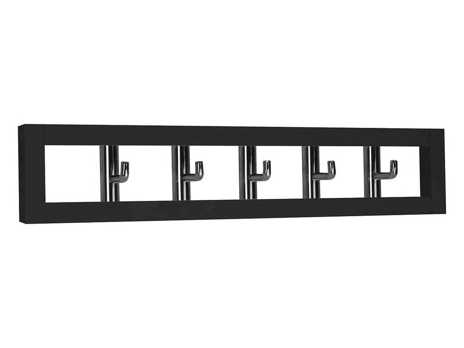 Elmiina vaatenaulakko musta/kromi 490 mm