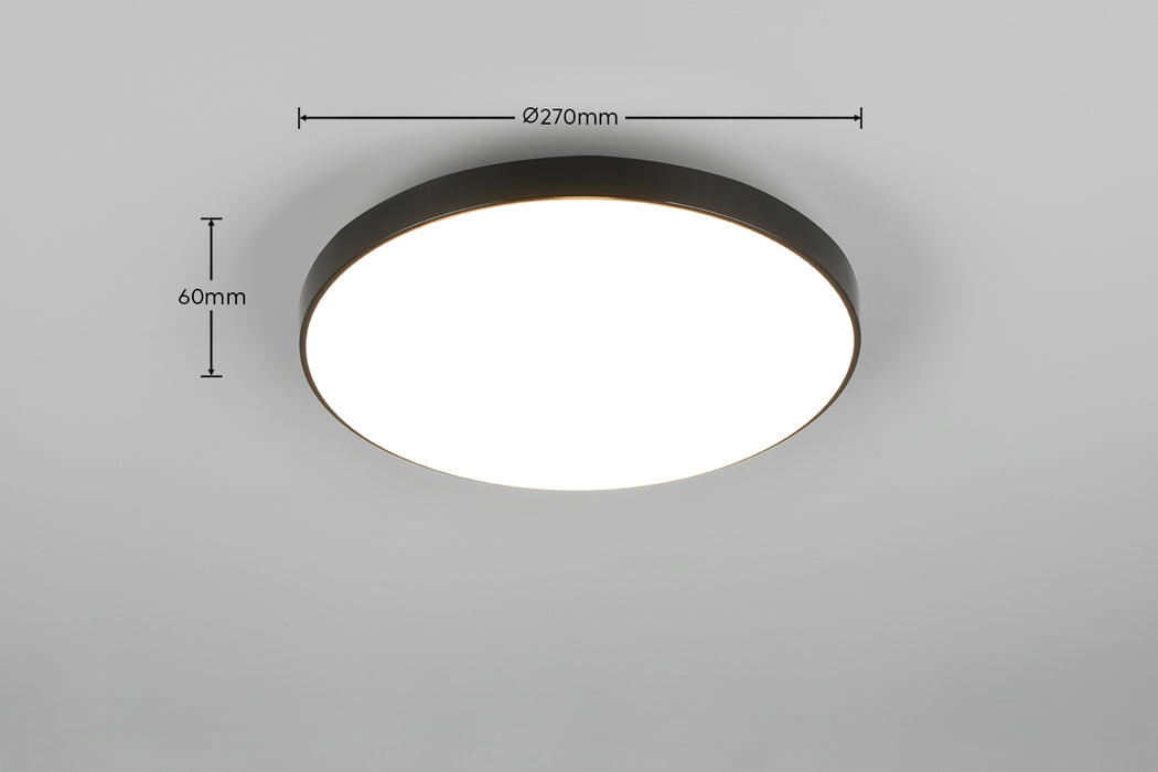 SPICA kattovalaisin IP 44  musta  18 W 2000lm 4000K