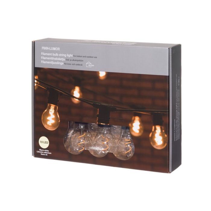 Valoketju kierre Filament kirkas 10LED