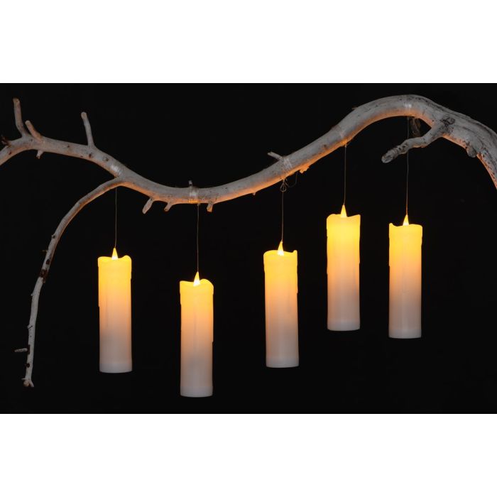 Leijuvat taikakynttilät ulkokäyttöön 5 kpl kauko-ohjattava