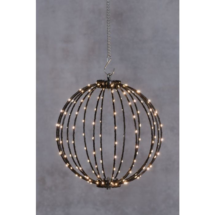 LED-valopallo 30 cm 160 LED lämminvalkoinen