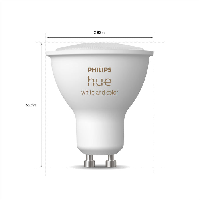 Kohdelamppu Philips Hue White & Color Ambiance GU10 4,3W 3kpl