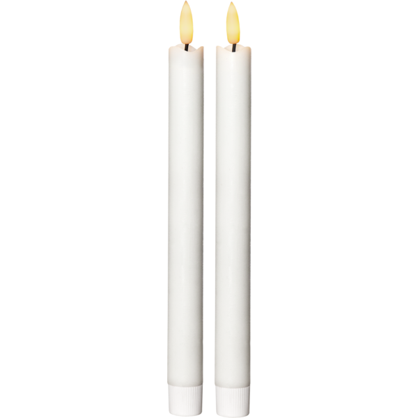 Flamme LED-antiikkikynttilä 2-pack valkoinen