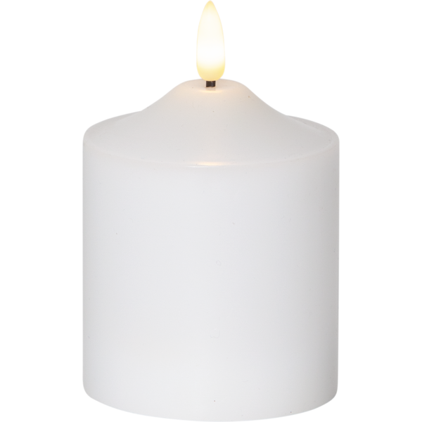 Flamme LED-kynttilä 12cm valkoinen