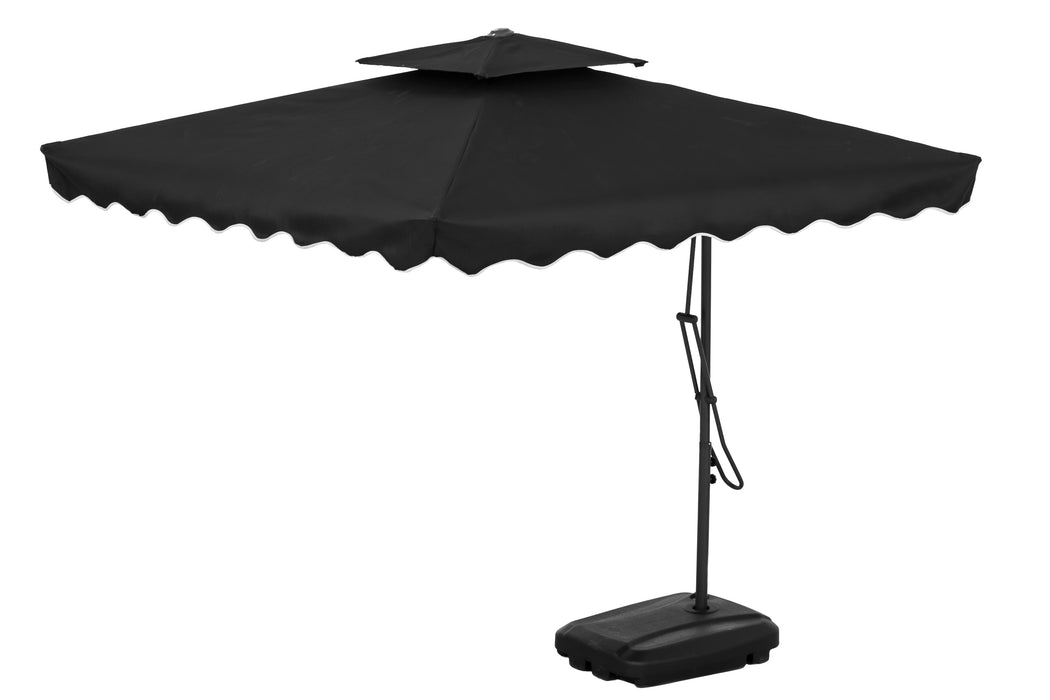 Päivänvarjo nelikulmainen 2,5m musta