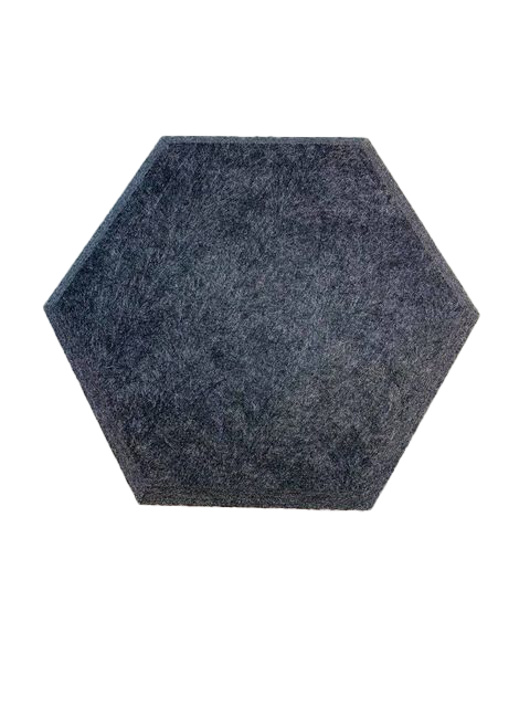 Hexagon akustiikkalevy 200x230x22mm tummanharmaa 3kpl