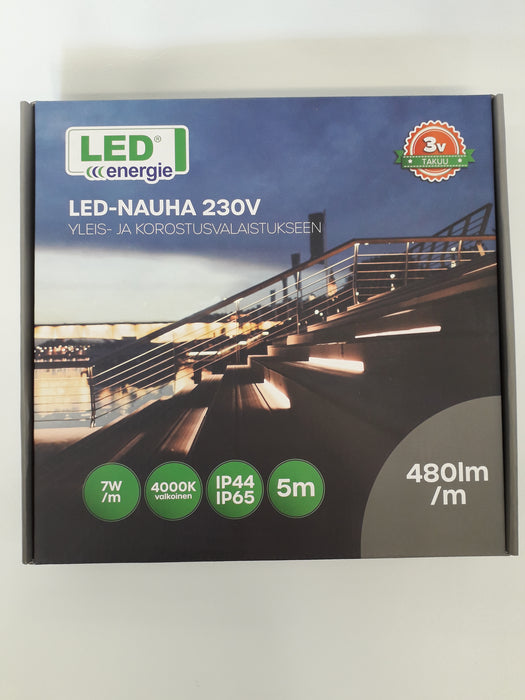 Led Energie LED-nauha 230V IP44/IP65 4000K 5m